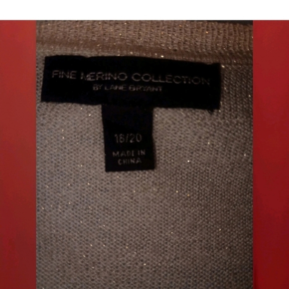 Lane Bryant Fine Merino Cream Sweater Women's 18/20 - Picture 3 of 4